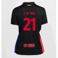 Fotballdrakt Dame Barcelona Frenkie de Jong #21 Bortedrakt 2024-25 Kortermet